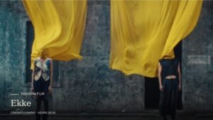 Ekke fashion campaign film still; cinematography by Aryan Desai